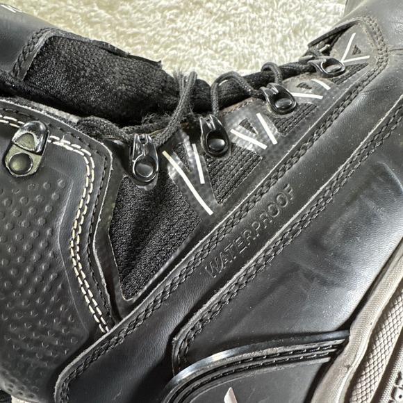 Korkers Waterproof Black Men\'s Lace Up Boots Size 10 Swappable‎ Soles Hiking